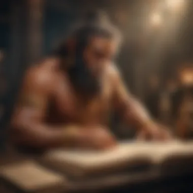 Historical Manuscripts of the Hanuman Chalisa A depiction of ancient manuscripts containing the Hanuman Chalisa