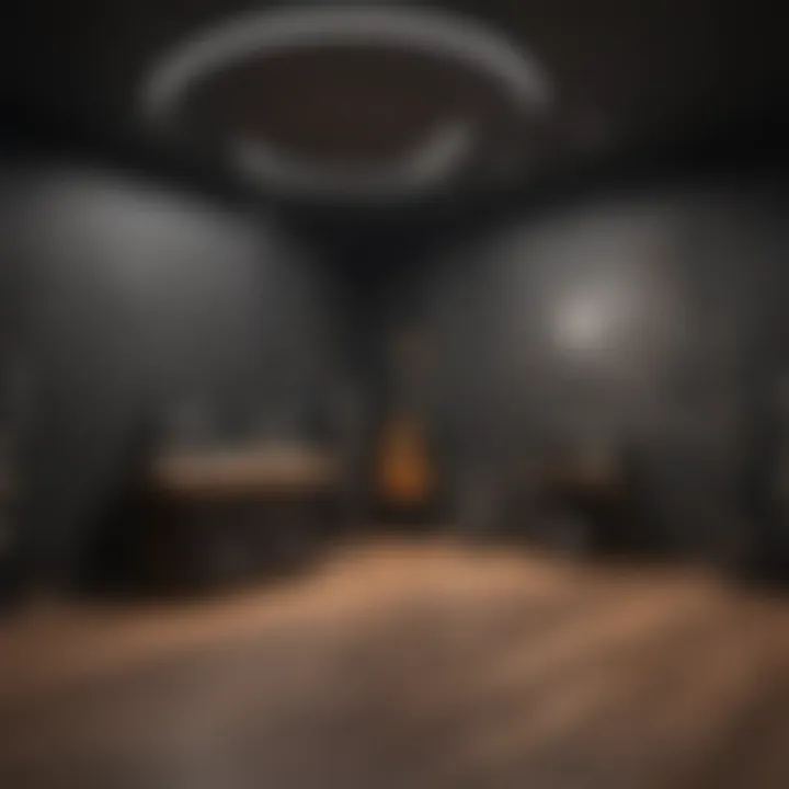 An acoustic room highlighting sound wave dynamics