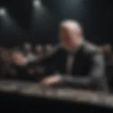 Dr. Warren King performing on stage