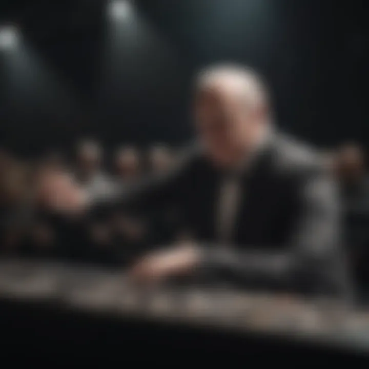 Dr. Warren King performing on stage