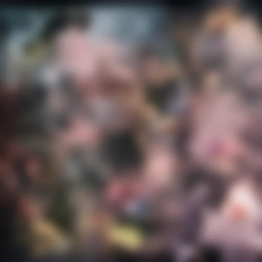 Vibrant orchids in a natural habitat showcasing their diversity