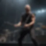 Metallica performing live on stage with electrifying energy