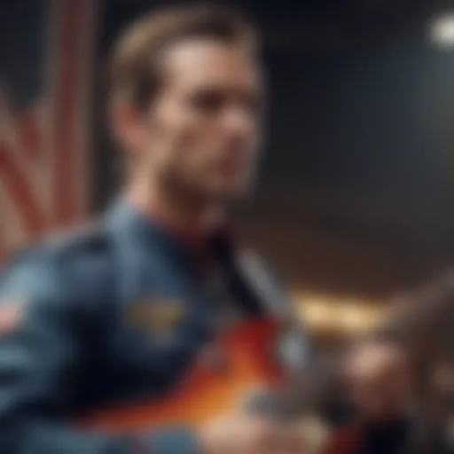 Guitarist performing The Star-Spangled Banner