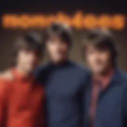 A vibrant album cover of The Monkees showcasing their iconic style.