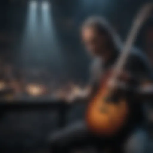 Steve Stine performing on stage with passion