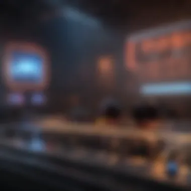 A vibrant stage setup showcasing San Holo's artistic vision