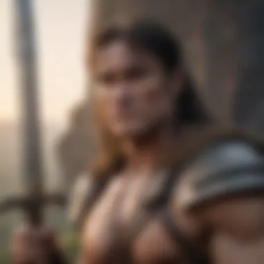 Conan in a Mythical Realm Artistic depiction of Conan in a mythical realm
