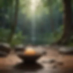 Serene environment for meditation