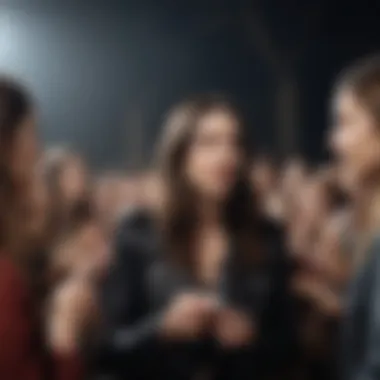 Connection Between Haim and Their Audience Haim interacting with fans at a concert