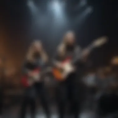 Haim performing live on stage