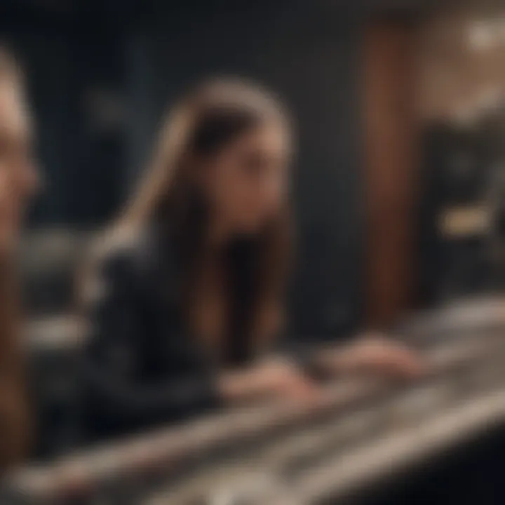 Haim in a recording studio