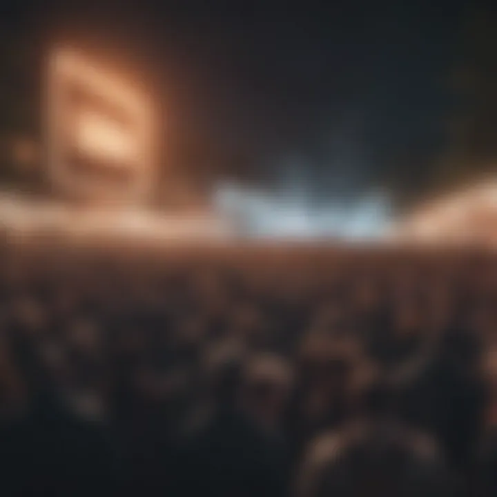 Festival crowd enjoying live music