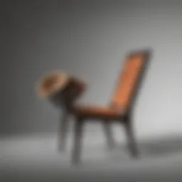 A contemporary chair design representing avant-garde aesthetics