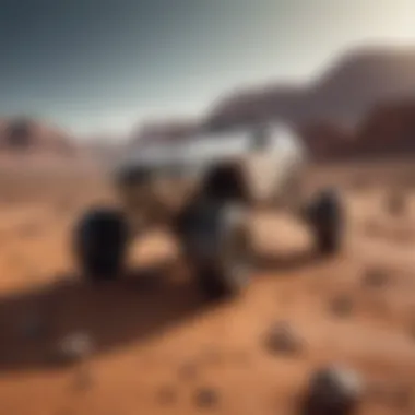 Innovative Rover for Mars Exploration A futuristic rover design for exploring the Martian surface