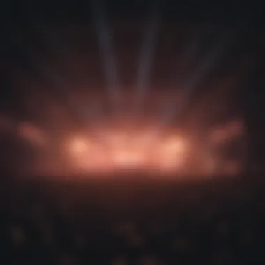 Lighting Up the Night Vibrant stage lights illuminating Los Intocables