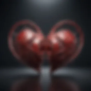 An abstract illustration of hearts symbolizing deep emotional connections