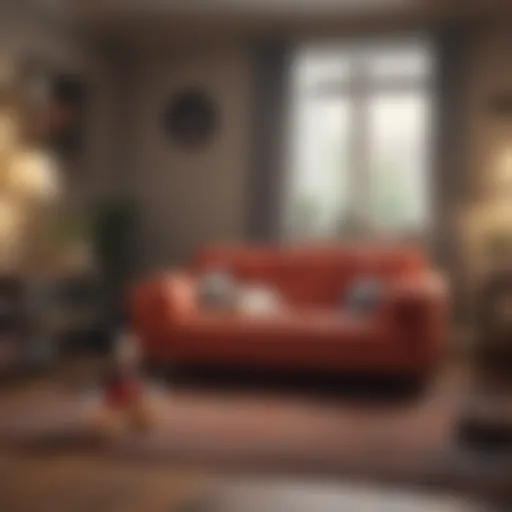 Mickey Mouse in a cozy living room setting