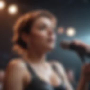 Energetic Live Performance Misterwives performing live with vibrant stage lights