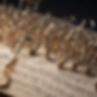 The Unity of Musical Expression A close-up of intertwined musical notes symbolizing unity