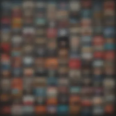 Artistic Journeys Through Iconic Albums A collage of iconic album covers reflecting artistic journeys