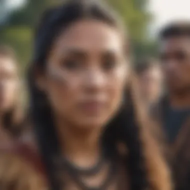 Unity in Māori Community Gatherings A vibrant landscape of a Māori community gathering