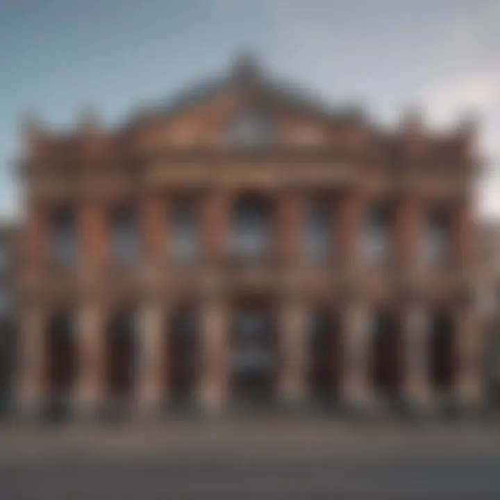 Exterior view of the Royal Concertgebouw showcasing its architectural grandeur