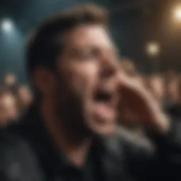Energetic live performance by Senses Fail capturing the audience's engagement