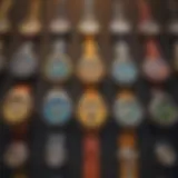 A collection of colorful SpongeBob watches displayed on a vibrant background