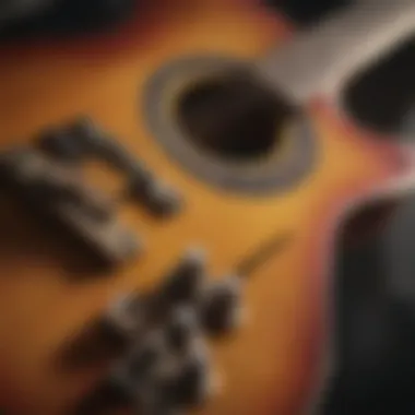 Close-up of Steve Hackett's guitar techniques