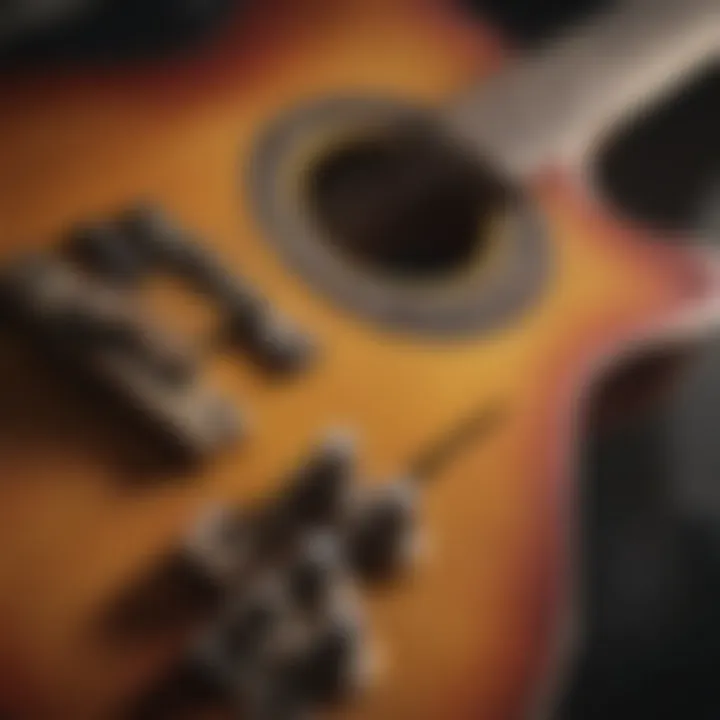 Close-up of Steve Hackett's guitar techniques