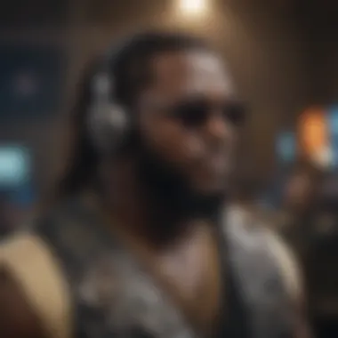 Innovative Music Technology in T-Pain's Work Visual depiction of T-Pain's innovative music technology