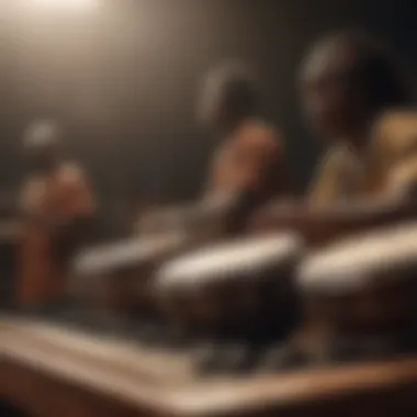 Live performance of an African band