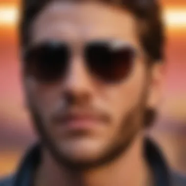 Diverse Rockstar Shades An artistic depiction of various rockstar shades displayed against a vibrant background, highlighting their diversity.