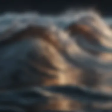 Rhythmic Waves An abstract visualization of rhythmic waves symbolizing the essence of smooth beats