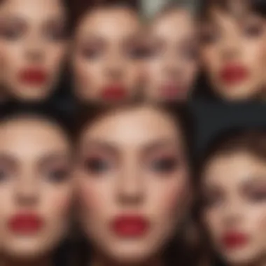 Icons of Music: Makeup that Transcends Generations A collage of iconic musicians known for their bold makeup choices throughout history.