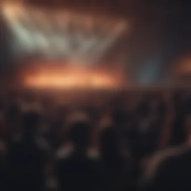 A vibrant concert scene illustrating audience engagement