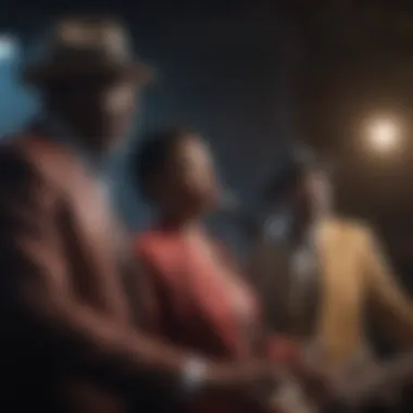 The Pioneers of Rhythm and Blues Iconic R&B artists performing passionately