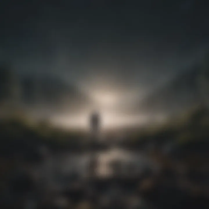 An abstract representation of experimental sounds in Bon Iver's recent works