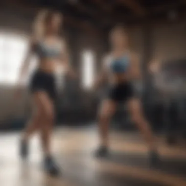 Focus and Engagement in Fitness Individual engrossed in music while exercising