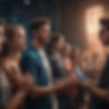 Artists and Audience Engagement Artist interacting with fans digitally