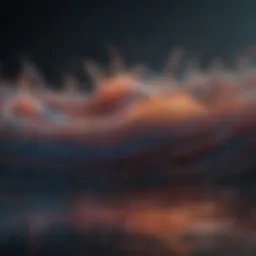Abstract representation of sound waves intertwining.