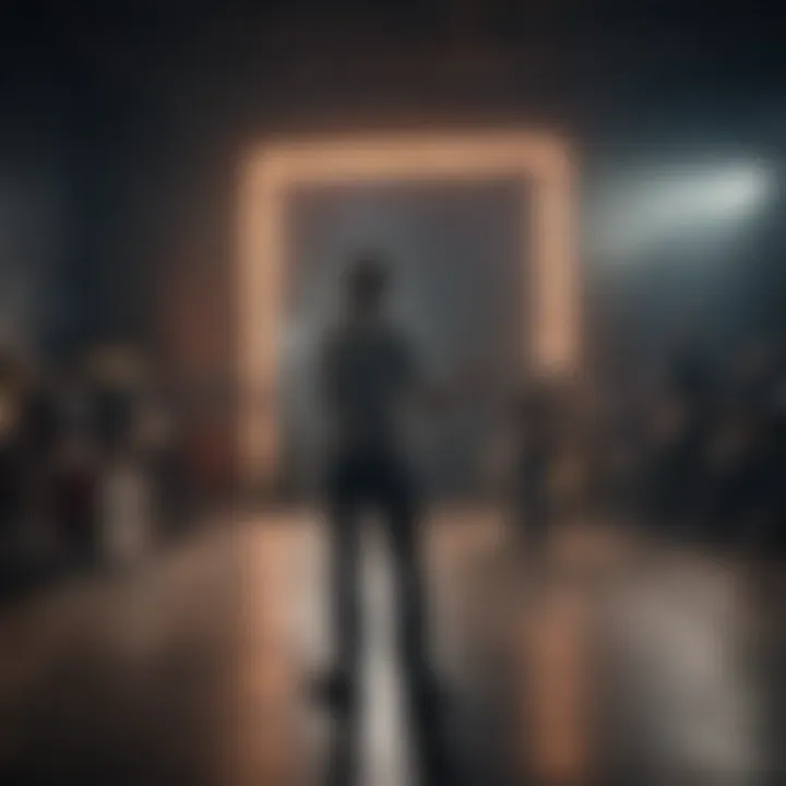 An intimate setting where a Christian band connects with their audience.