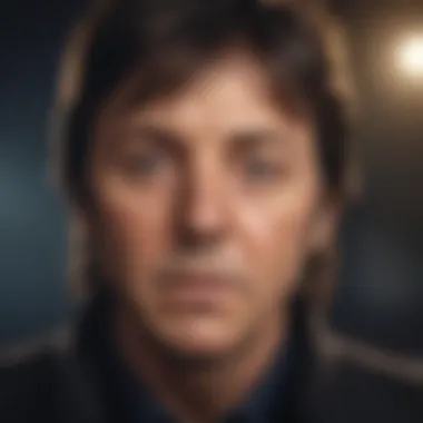 Paul McCartney's Musical Journey Portrait of Paul McCartney reflecting his musical journey