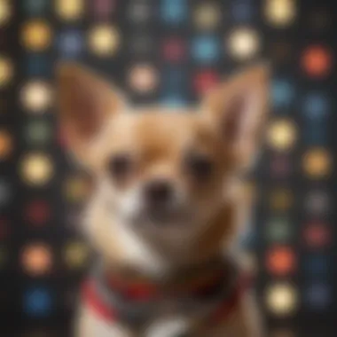 Chihuahua: A Canvas of Cultural Expressions A collage showing various artistic expressions featuring Chihuahuas in pop culture.