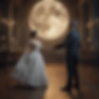 Historical representation of a moon-themed waltz