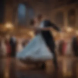 A moonlit waltz dance scene