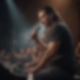 Portrait of Adam Trujillo performing live