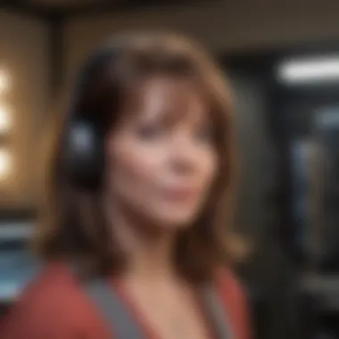 Behind the Scenes: Diane Hall in the Studio Diane Hall in a recording studio