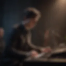 Michael Moon performing live on stage