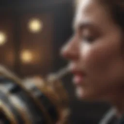 A musician pouring their heart into a performance.